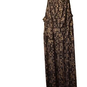 Grace Elements Sleeveless Maxi Dress Women's 3X Geometric Shapes